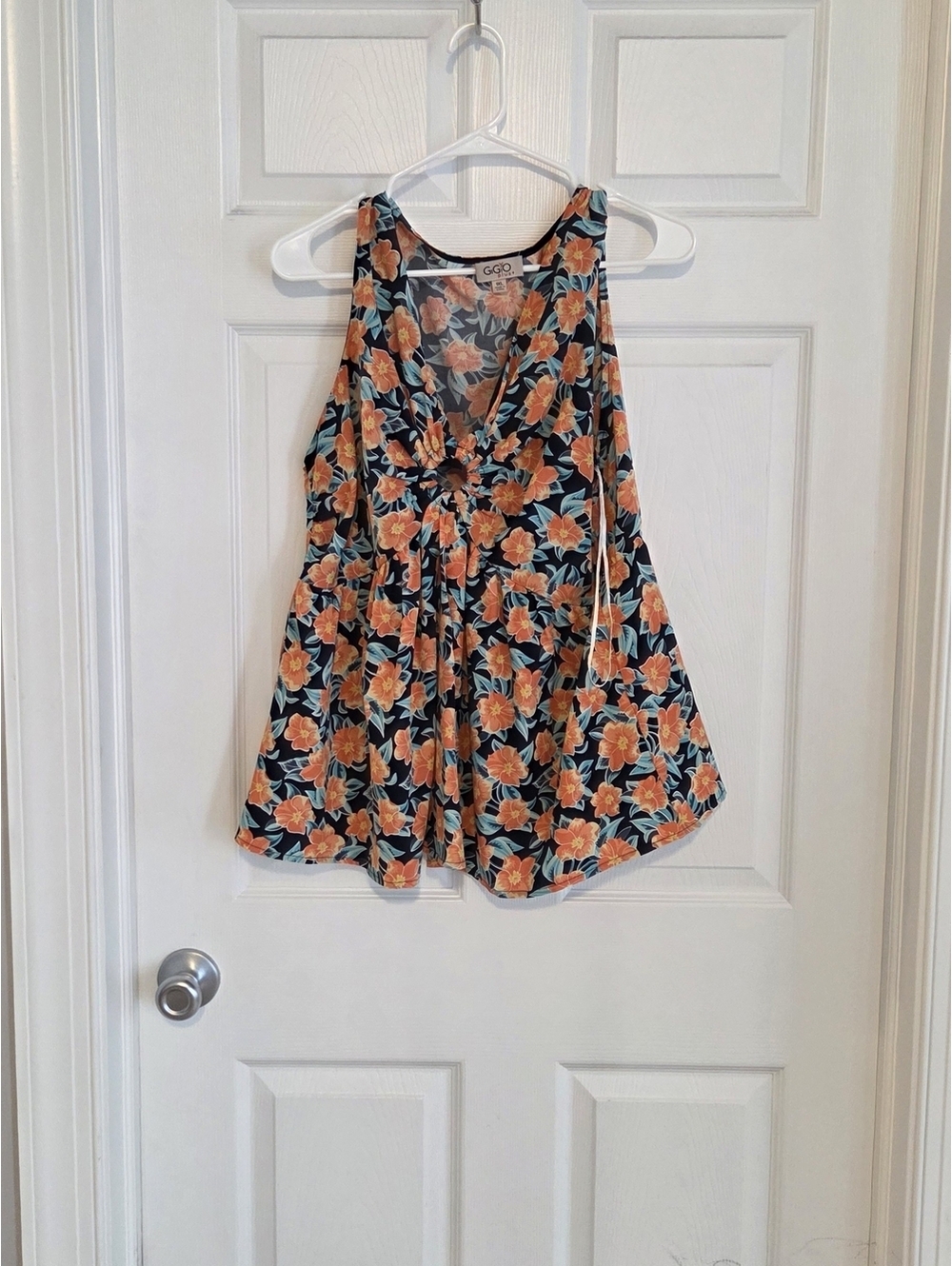 GiGiO Plus Floral Sleeveless Blouse 1XL